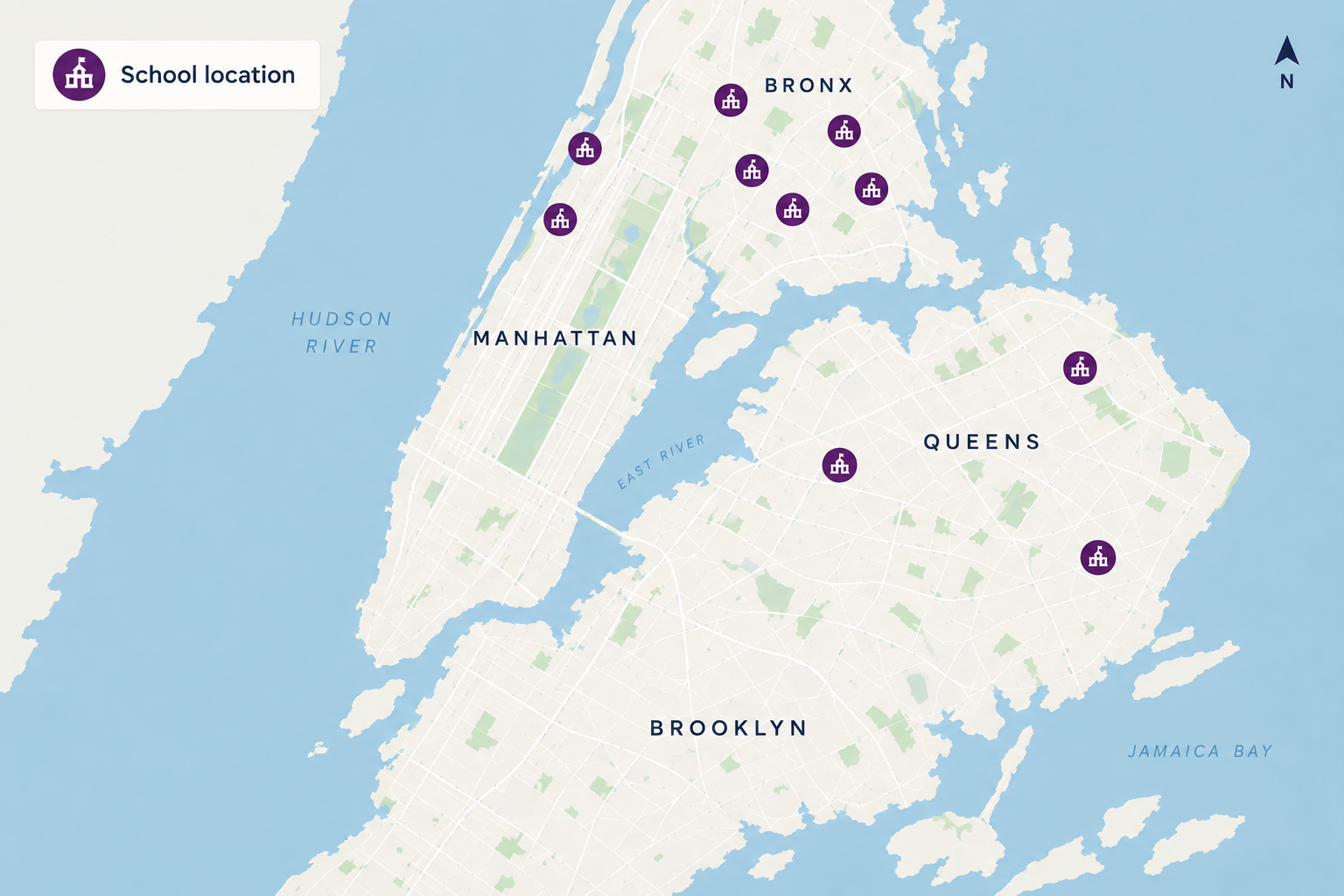 Charter School Network Locations
