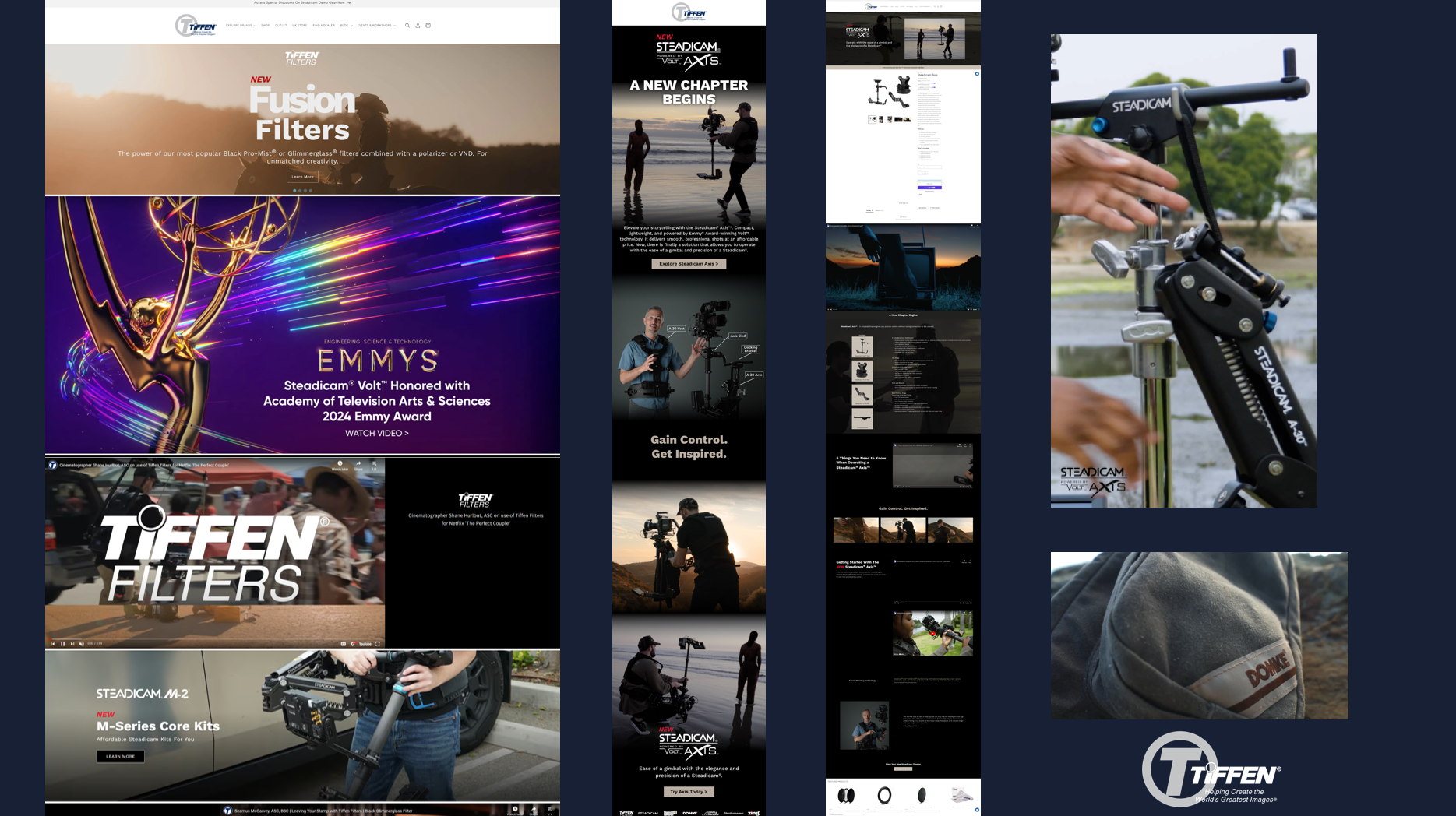 Examples of the brand's creative work